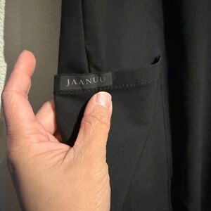 Jaanuu Black Straight leg scrub pants for men